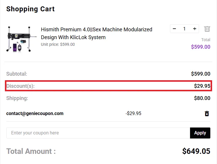 Hismith 10% off discount code